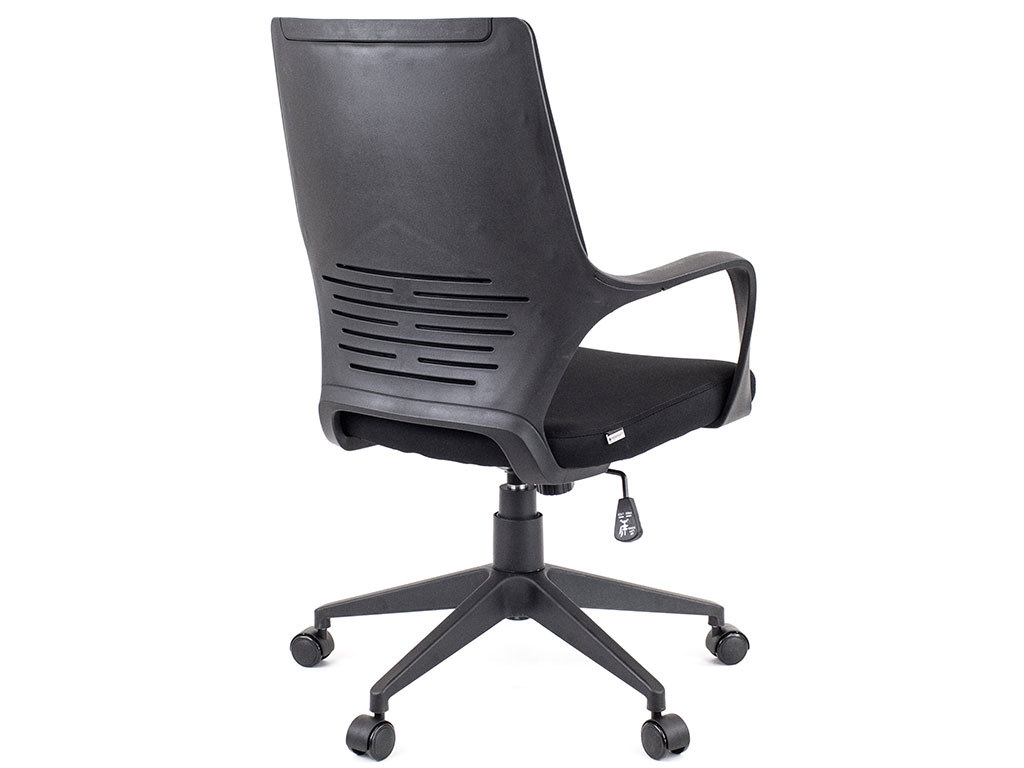 Офисное кресло Trio Black ткань черная низкая спинка
