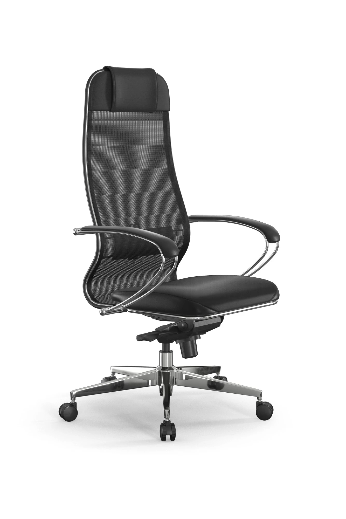 Кресло Samurai Comfort S Infinity (сетка/экокожа черная)